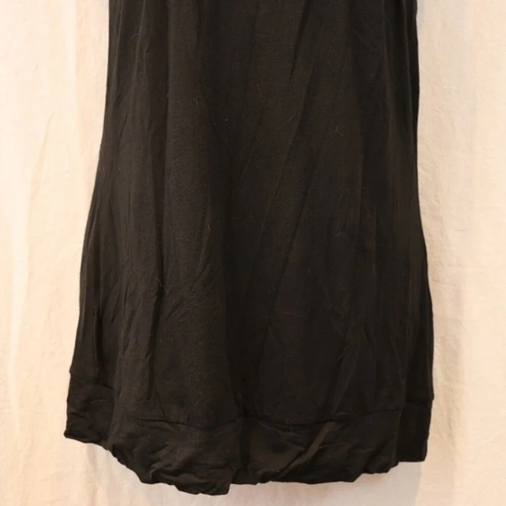Design History Black Beaded Yoke Tank Top LG Career Dressy Professional Large
